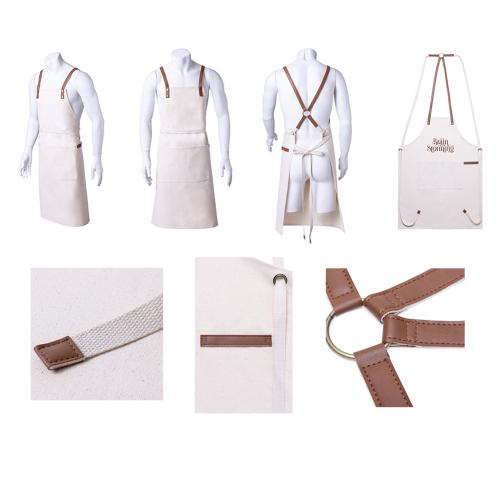 Luxury Heavy Weight 100% Cotton Canvas Kitchen Apron