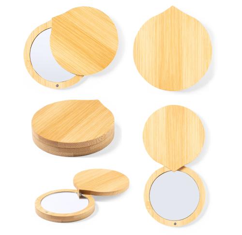 Promotional Bamboo Pocket Mirror