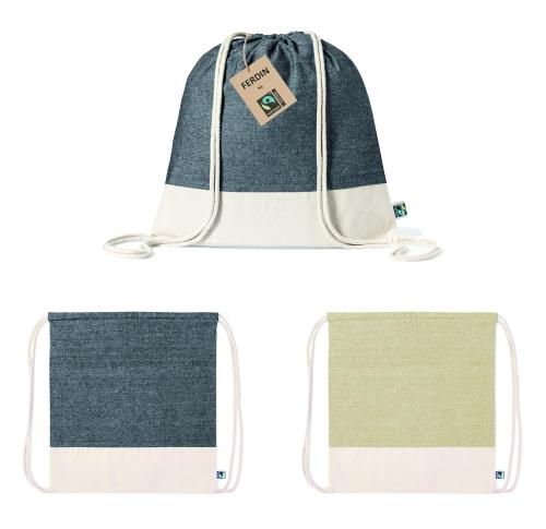 Printed Fairtrade Cotton Drawstring Bag
