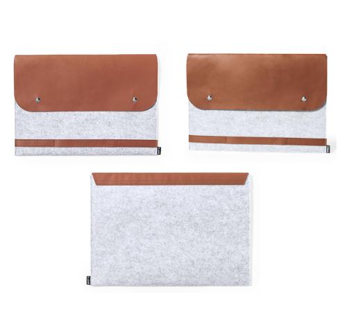 Luxury RPET Felt Laptop Pouch Brack