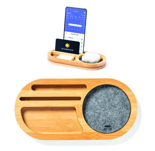 Wooden Desk Organiser, Phone Holder