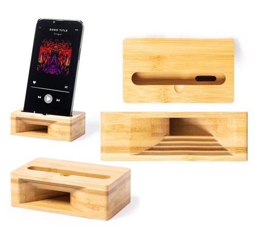 Bamboo Smartphone Holder Amplifier