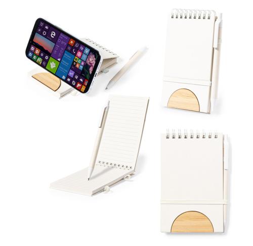 Recycled Notebook Pen and Smartphone Holder Recycled Milk Bottles