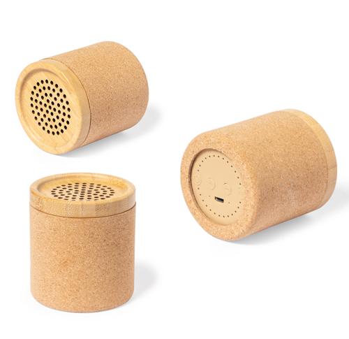 Portable Mini Speaker Cork And Bamboo