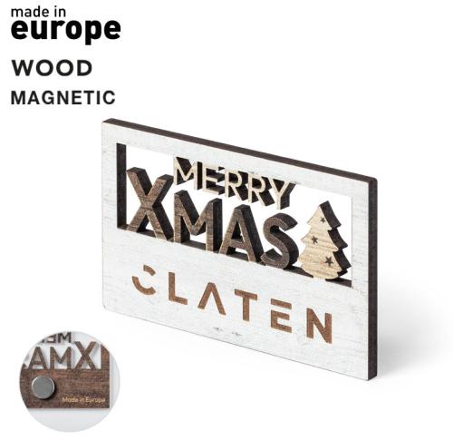 Wooden Christmas Magnet Lambet