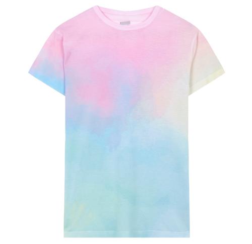 Adult T-Shirt  Tie Dye Rainbow Pattern 100% Cotton