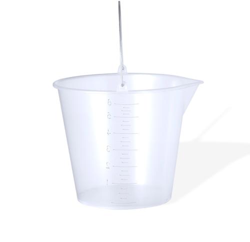 Custom Plastic 6 Litre Measuring Buckets Transparent Metal Handle