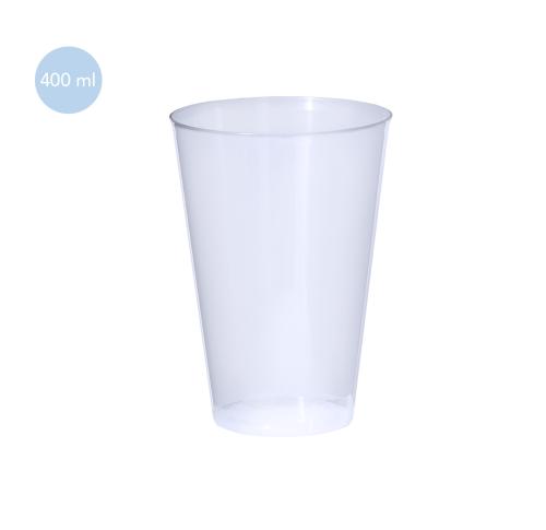 Branded 400ml Reusable Plastic Tumblers