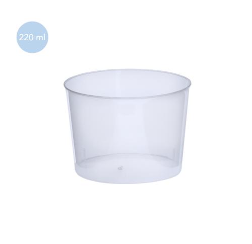 Branded Reusable Small Plastic Sampling Tubs 210ml 