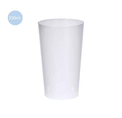 Custom Printed Reusable 330ml Plastic Festival Glasses