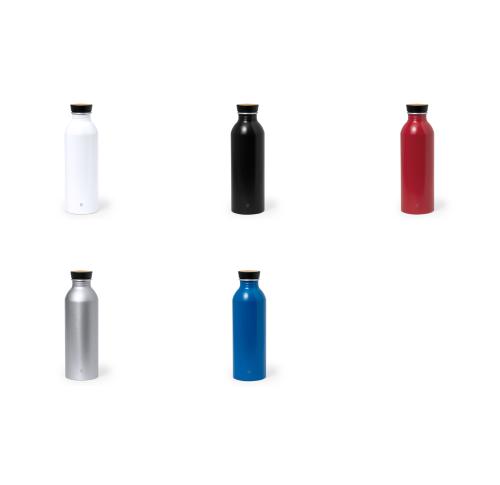 Branded Eco Recycled Aluminium Water Bottle 550ml Satin Finish