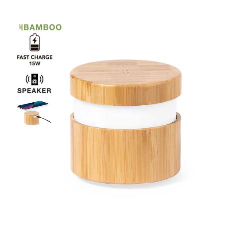 Promotional USB Bamboo 3W Portable Speakers  Bluetooth®