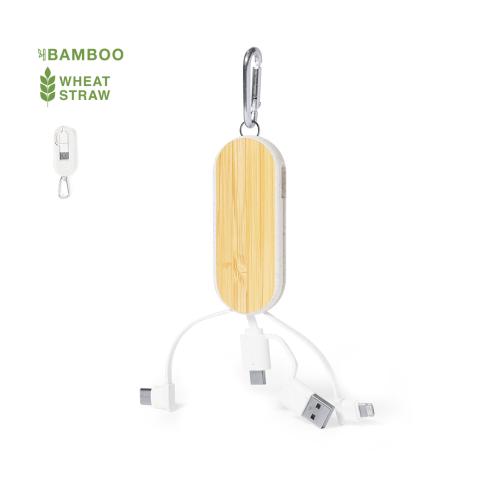 Printed Charging Cables Wheatstraw And Bamboo Type-C