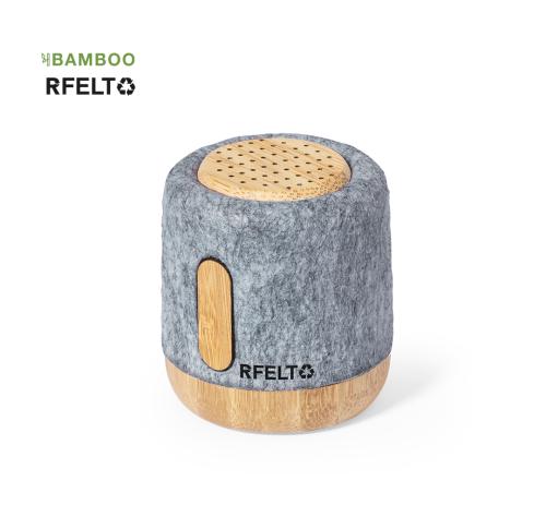 Promotional Bluetooth® 5.0 Portable Bamboo Speakers Type C Charging 300 mAh