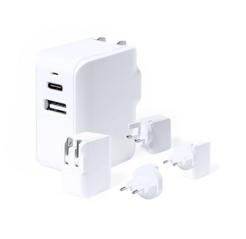 Custom Travel Plug Adaptors USB Type-C LED Power Indicator
