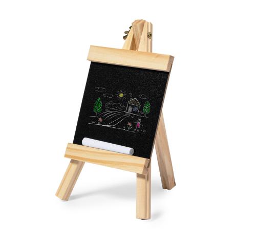 Promotional Mini Wooden Blackboard Lectern And Chalk 