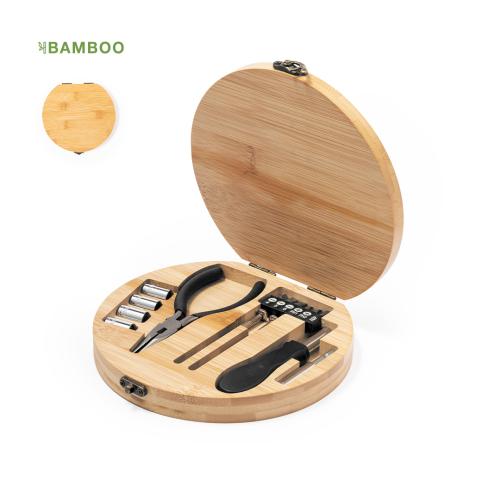 Promotional Tool Set Bamboo Box 16 Accessories