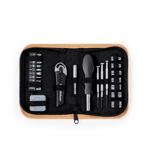 Promotional 24 Accessory Tool Set Cork Case