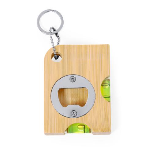 Custom Bamboo Keyring Bottle Opener Spirit Levels