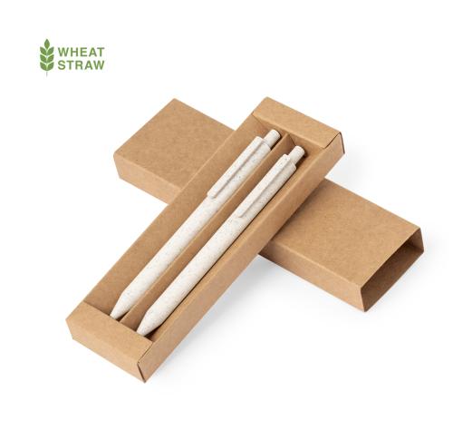Custom Wheatstraw Pen Sets, Merchanical Pencil & Pen Onyx