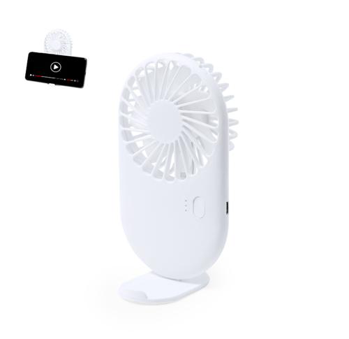 Printed Hand Held Battery Operated Fans 300 mAh Rechargeable