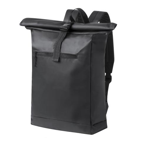 Custom Soft PU Roll Down Top Backpacks Fits up to 15