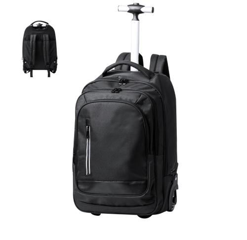 Printed Polyester Wheeled Trolley Backpacks