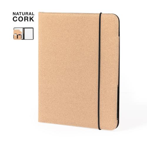 Custom Printed Cork Conference Folders 20 Sheet Notebook