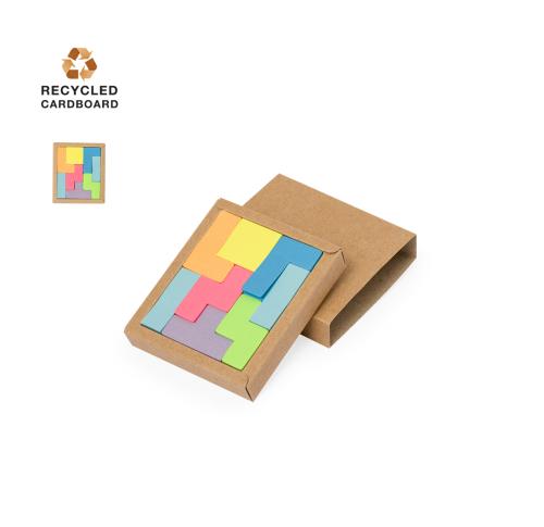 Branded Recycled Sticky Note Holder 200 Sticky Notes Puzzle