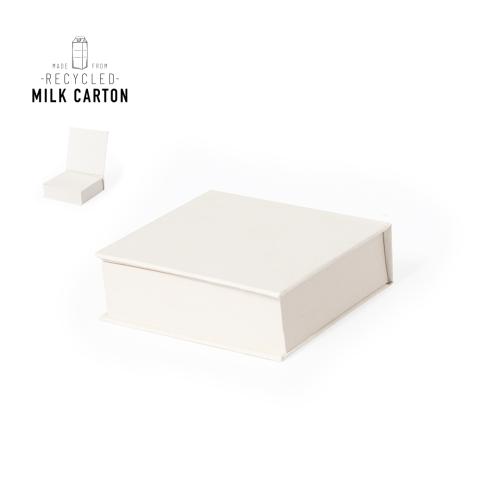 Printed Recycled Milk Carton 200 Sheet Noteblock