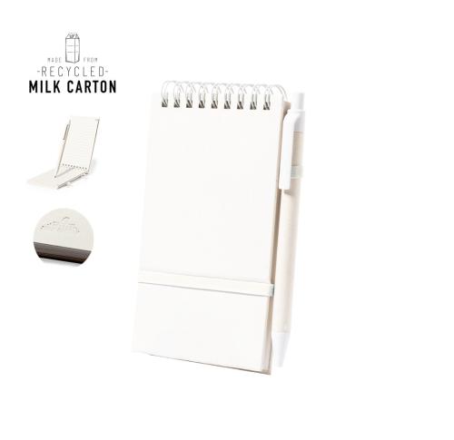 Promotional Spiral Bound Jotters Pen Recycled Milk Cartons