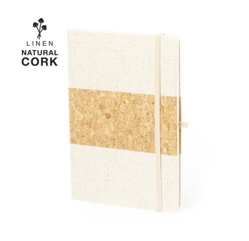 Promotional Cork & Linent Notebook 80 Plain Sheets