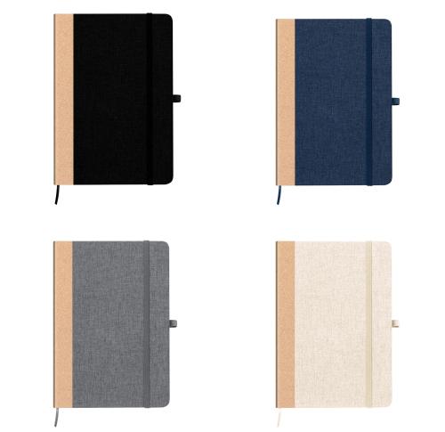 Promotional Hardcover Recycled Notebook 80 Plain Sheets, Bookmark