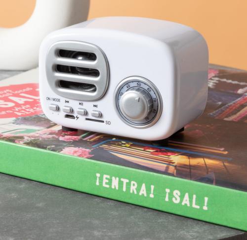 Branded Vintage Style Portable Radio Speaker 3W With Bluetooth®
