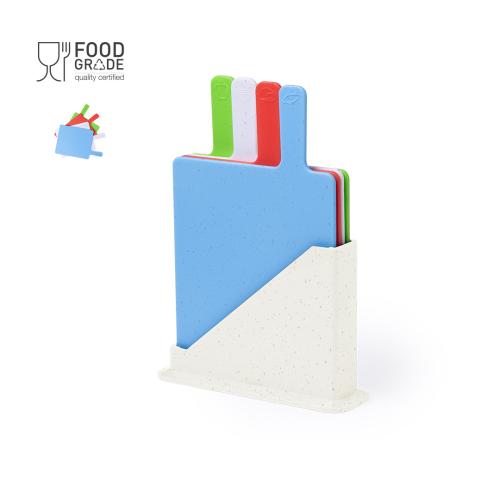 Promotional 5 Piece Chopping Board Set Storage Holder