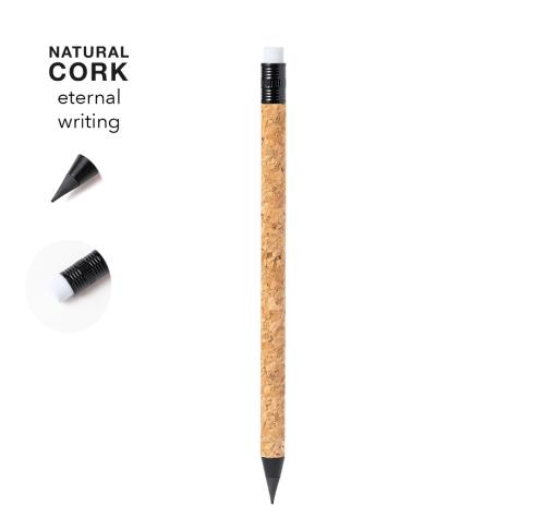 Custom Branded Cork Infinity Pencils Writing With Eraser