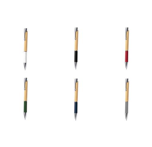 Promotional Pen Bamboo and Recycled Cardboard Blue Ink