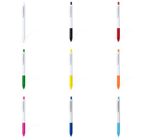 Custom Printed Push Button Pen Coloured Grip