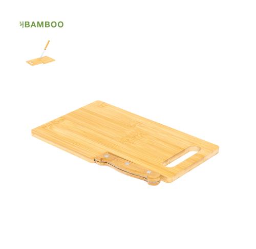 Printed Kitchen Chopping Board & Integrated Serrated Knife
