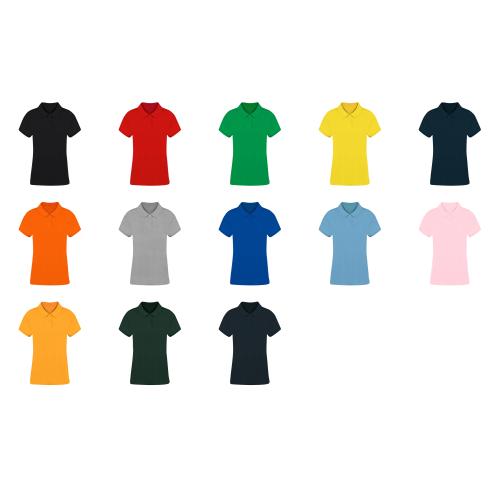 Women Colour Polo Shirt 100% Combed Cottone Pique