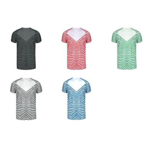 Adults Custom Technical T Shirt Zebra Print Blank Chest Area