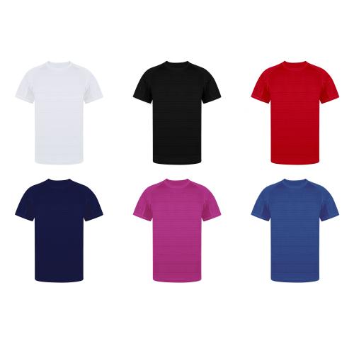 Custom Logo Unisex Technical T Shirts Breathable Armpits