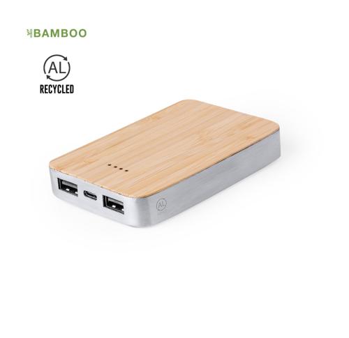 Custom Recycled Aluminium 5000 mAH Portable Power Bank