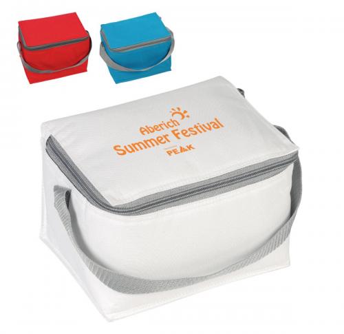 Printed Six Can Insulated Rectangular Cooler Bags