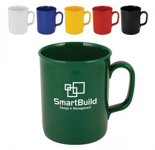 Promotional Plastic Mugs with Handles 275ml