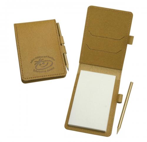 Eco Natural Leather Mini Note Pad