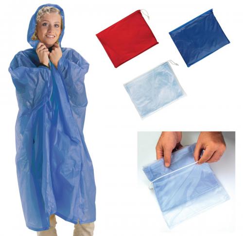 Branded Printed Festival Poncho - Waterproof Reusable 
