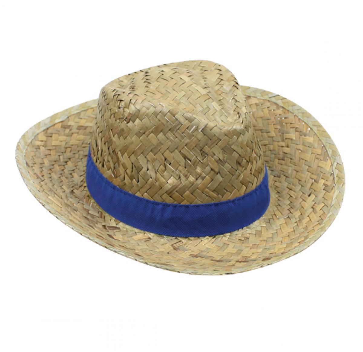 Custom Logo Straw Cowboy Sun Hats With Coloured Band - Vita 