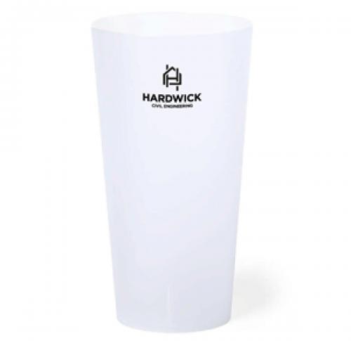 Branded Frosted Plastic Reusable BPA Cups 400ml