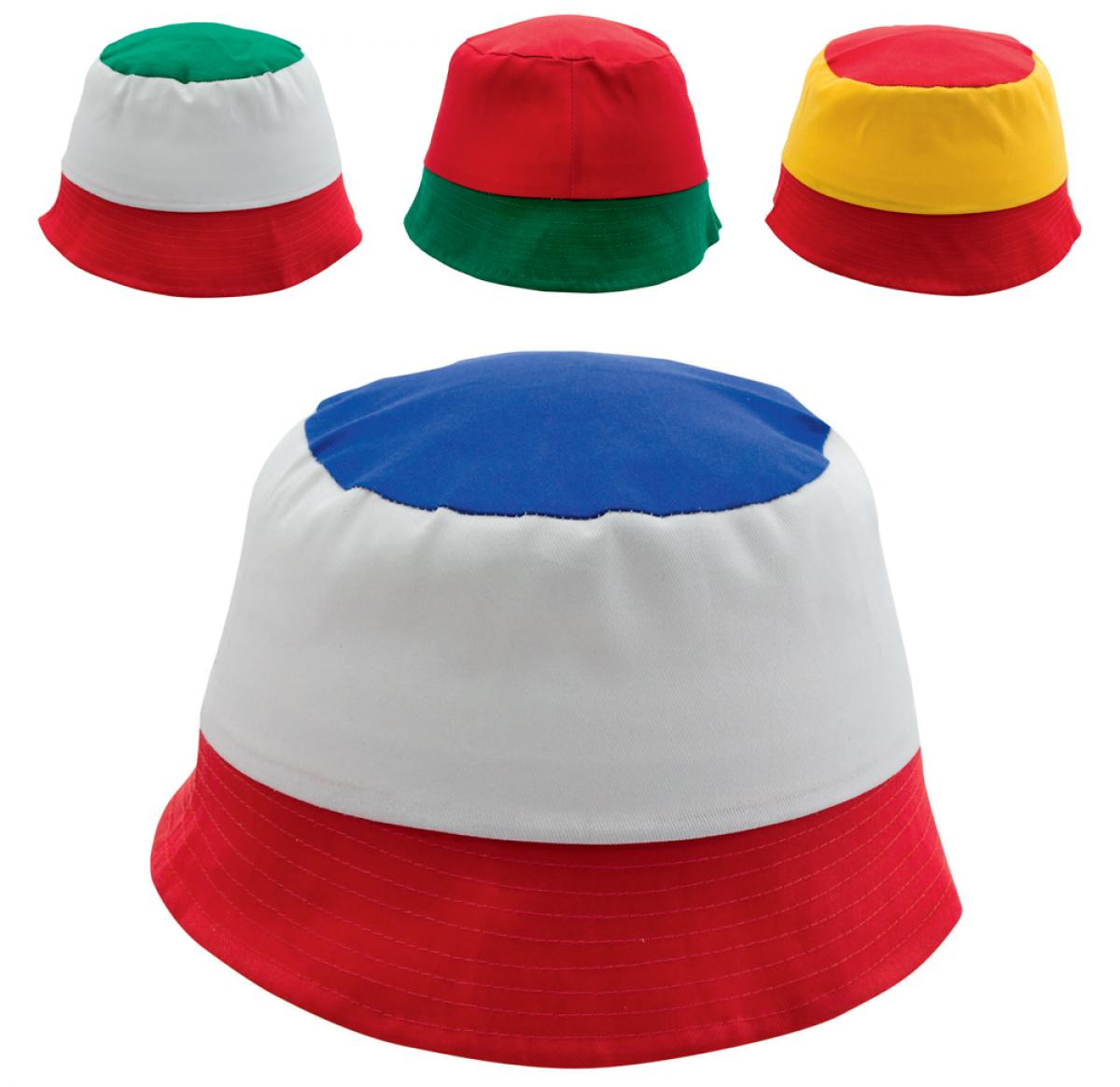 Printed Festival Bucket Fishing Cotton Hat - Patriot